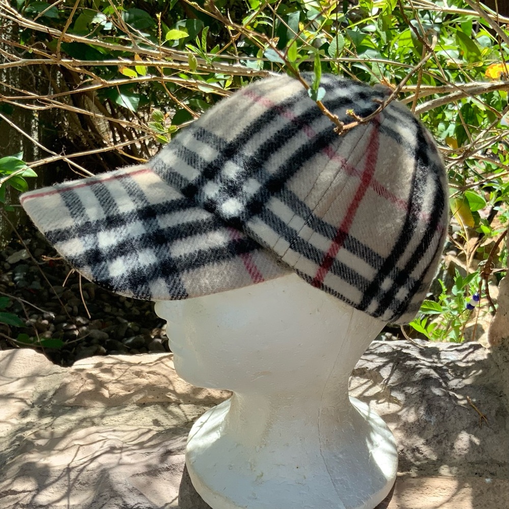 Authentic Vintage Burberry Cashmere Baseball Cap - Picture 4 of 11